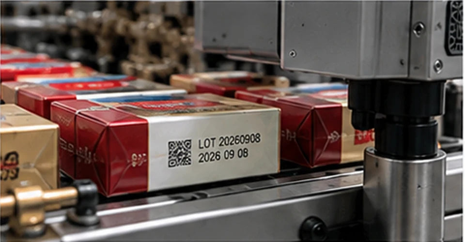Tobacco laser coding application