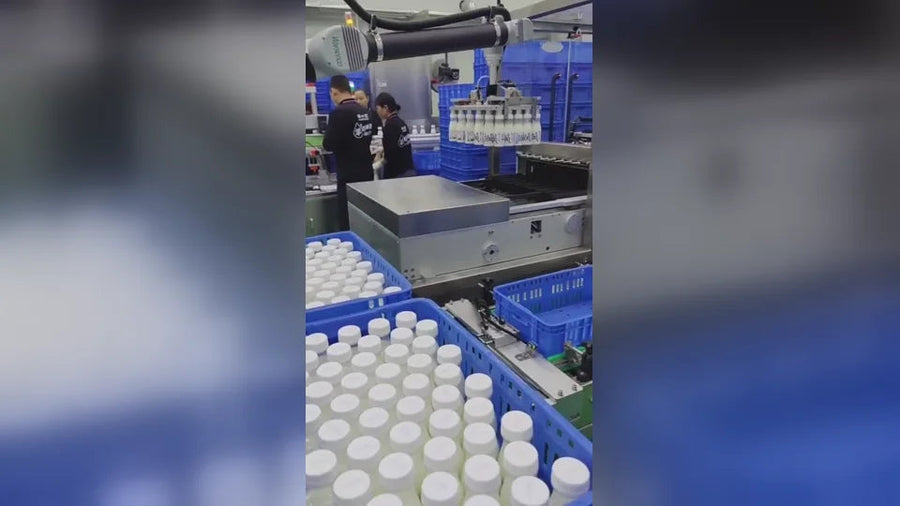 Novo: paletização automático para automação de embalagens
